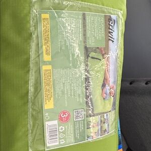 Green inflatable air lounger